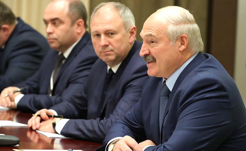Talks with President of Belarus Alexander Lukashenko.