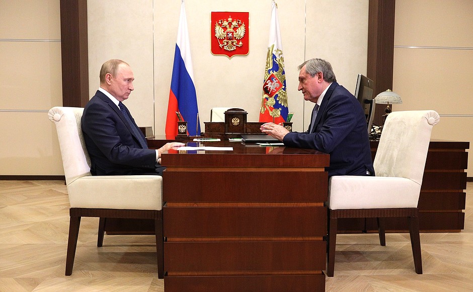 Meeting with Energy Minister Nikolai Shulginov.