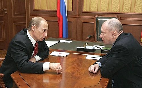 With Vladimir Potanin, Head of Interros Company.