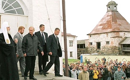 Посещение Спасо-Преображенского Соловецкого мужского монастыря.