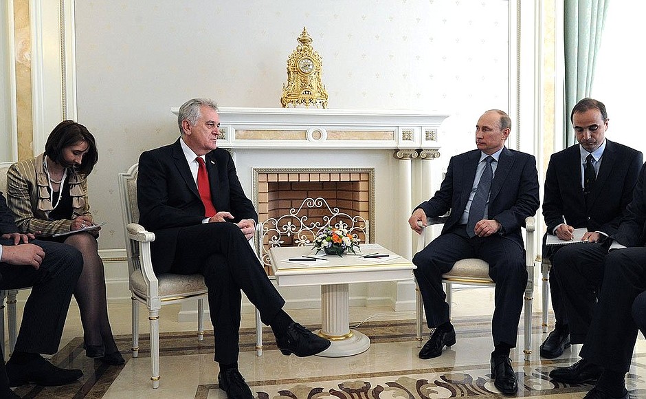 Meeting with President of Serbia Tomislav Nikolic.