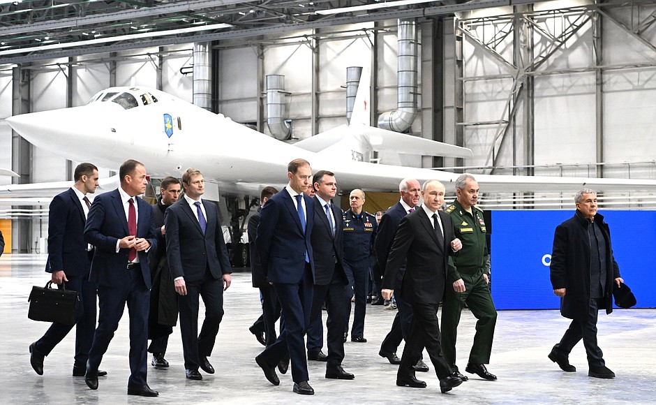 During his visit to the Gorbunov Kazan Aviation Plant.