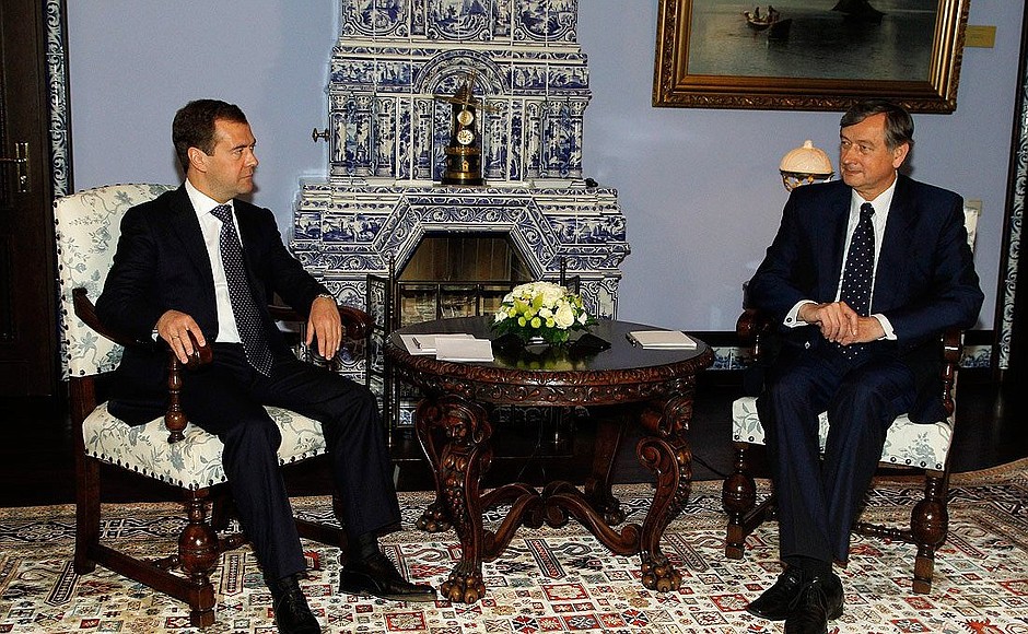 С Президентом Словении Данило Тюрком.