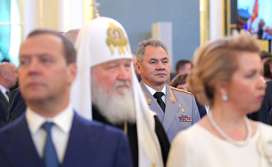 Перед началом церемонии вступления Владимира Путина в должность Президента России.
