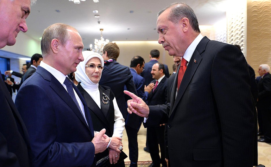 Opening ceremony of the First European Games. With President of Turkey Recep Tayyip Erdogan.