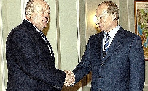 A meeting with Prime Minister Mikhail Fradkov.