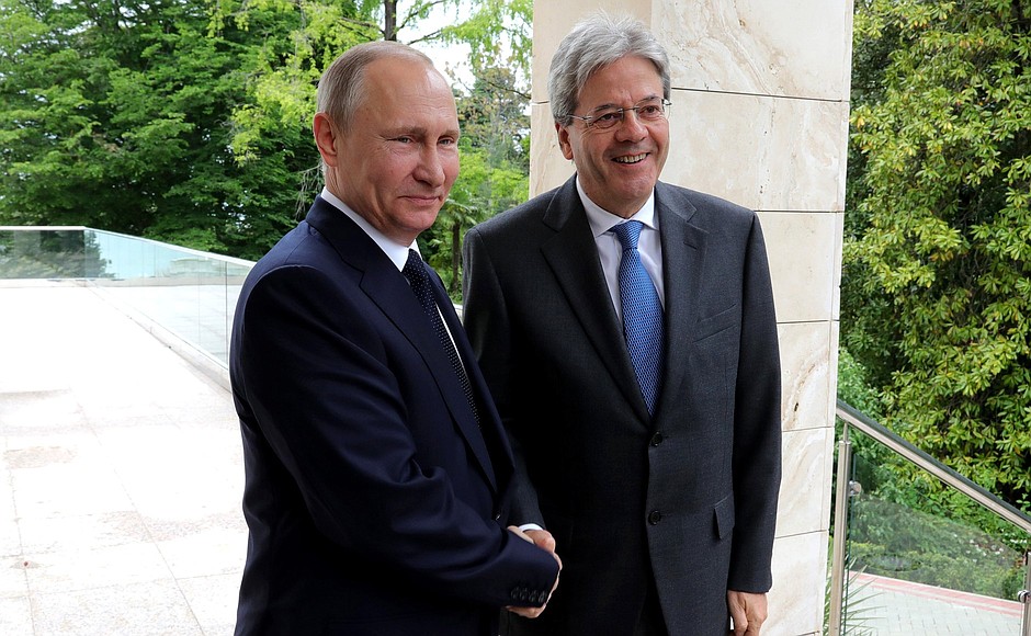 With Prime Minister of Italy Paolo Gentiloni.