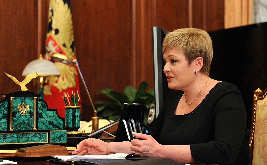 Governor of Murmansk Region Marina Kovtun.