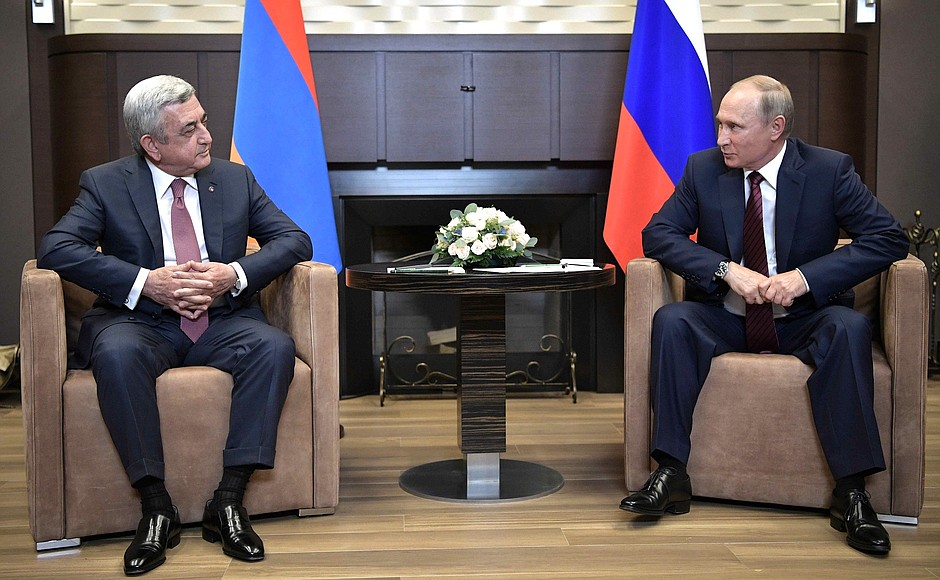 Meeting with President of Armenia Serzh Sargsyan.