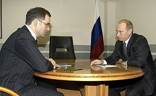 Рабочая встреча с губернатором Тверской области Дмитрием Зелениным.