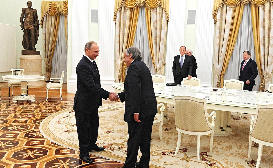 Meeting with UN Secretary-General-designate António Guterres.