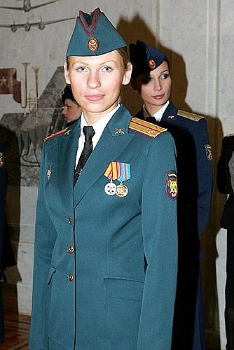 Inspection by the President of the new Russian Armed Forces uniforms.