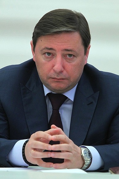 At the meeting on the implementation of presidential executive orders of May 7, 2012. Deputy Prime Minister — Presidential Plenipotentiary Envoy to the North Caucasus Federal District Alexander Khloponin.