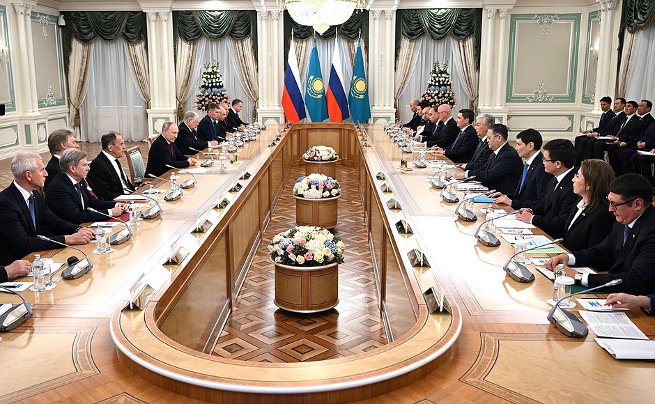 Russia-Kazakhstan talks in expanded format.
