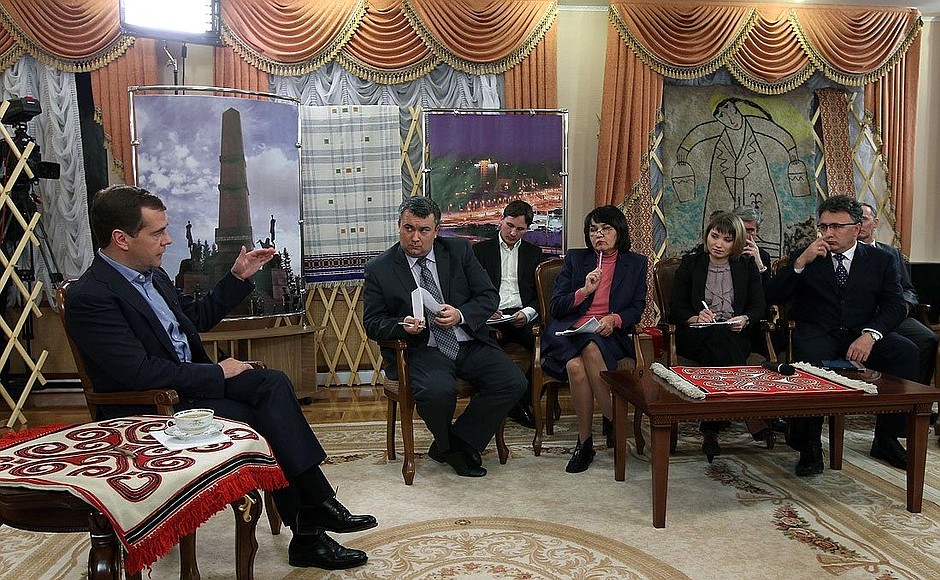 During a meeting with media representatives of the Volga Federal District.