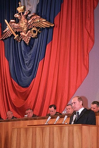 Выступление на Всеармейском совещании офицеров Вооруженных Сил России.