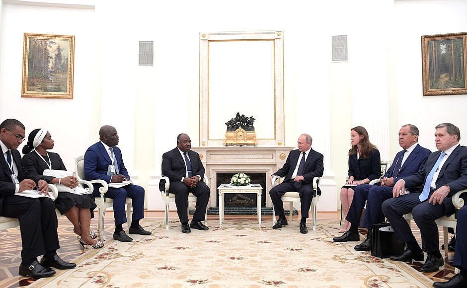 Meeting with President of Gabon Ali Bongo Ondimba.