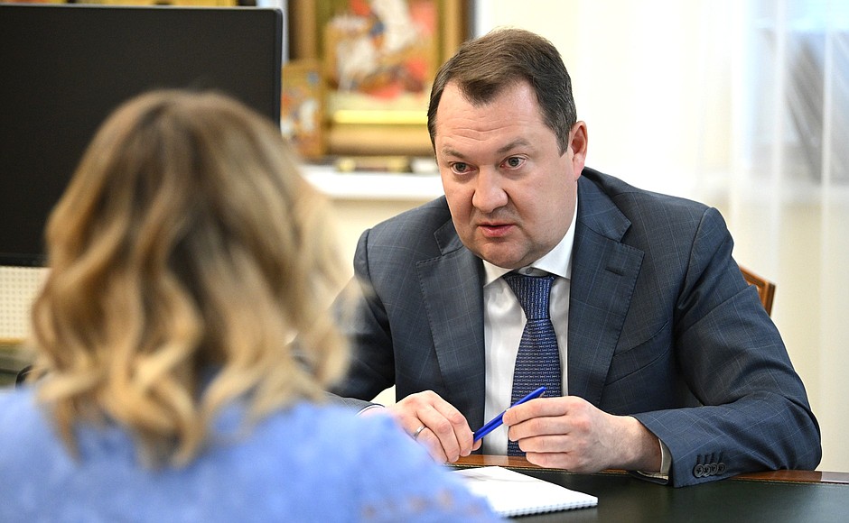 Presidential Commissioner for Children’s Rights Maria Lvova-Belova made a working trip to the Tambov Region. With the Head of the Tambov Region Administration Maxim Yegorov.