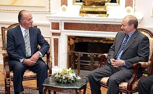 Meeting with Spanish King Juan Carlos I.
