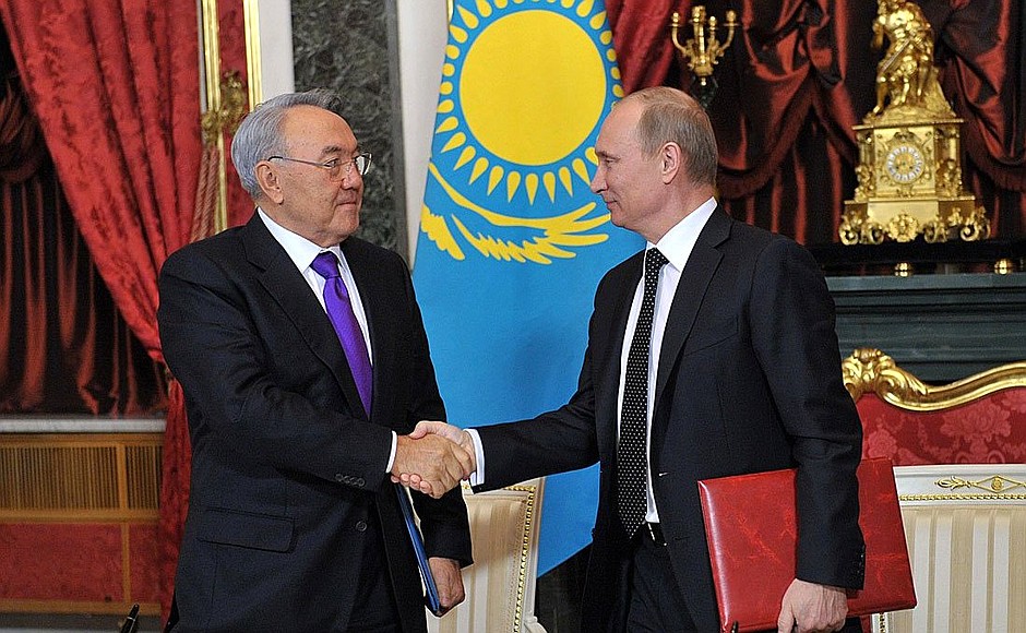 Владимир Путин и Нурсултан Назарбаев утвердили План совместных действий России и Казахстана на 2013–2015 годы.