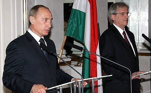 Совместная пресс-конференция с Президентом Венгрии Ласло Шойомом по итогам двусторонних переговоров.