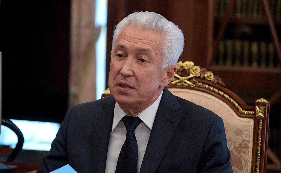Acting Head of the Republic of Daghestan Vladimir Vasilyev.