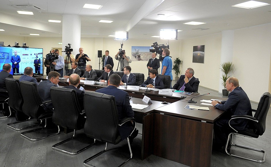Meeting on the development of the Vostochny Space Launch Centre.