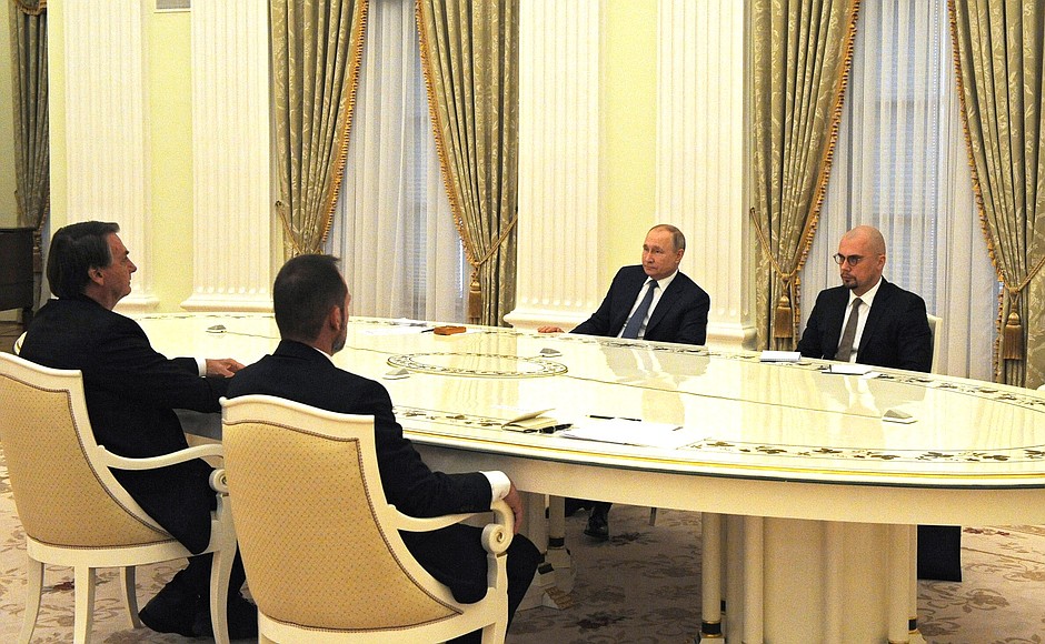 Переговоры с Президентом Бразилии Жаиром Болсонаро.