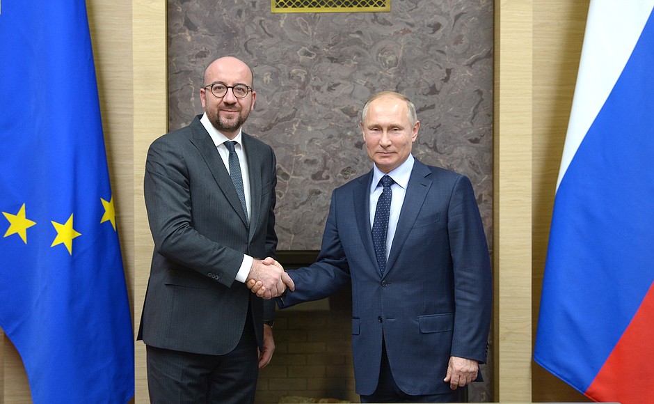 With Prime Minister of Belgium Charles Michel.