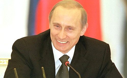 President Vladimir Putin at a meeting of the presidential Culture and Art Council.