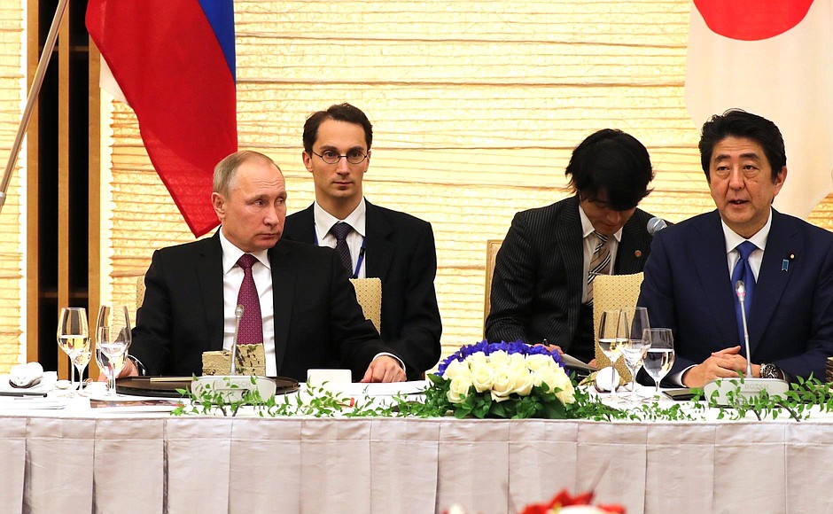 Российско-японские переговоры. С Премьер-министром Японии Синдзо Абэ.