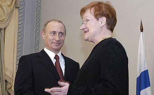 throw dust in eyes Remarkable forum Vladimir Putin met with Finnish President Tarja Halonen • President of  Russia