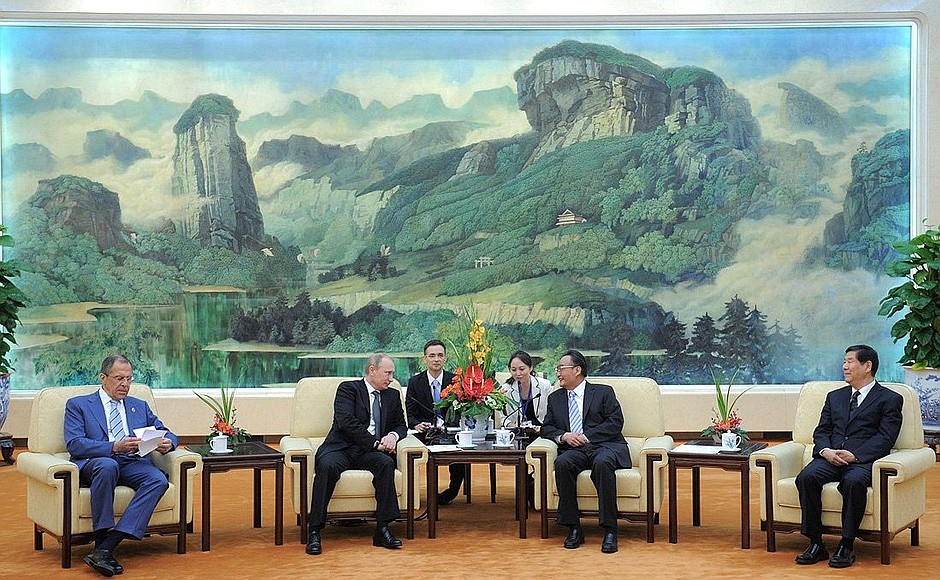 Meeting with Chairman of the Standing Committee of the Chinese National People’s Congress Wu Bangguo.