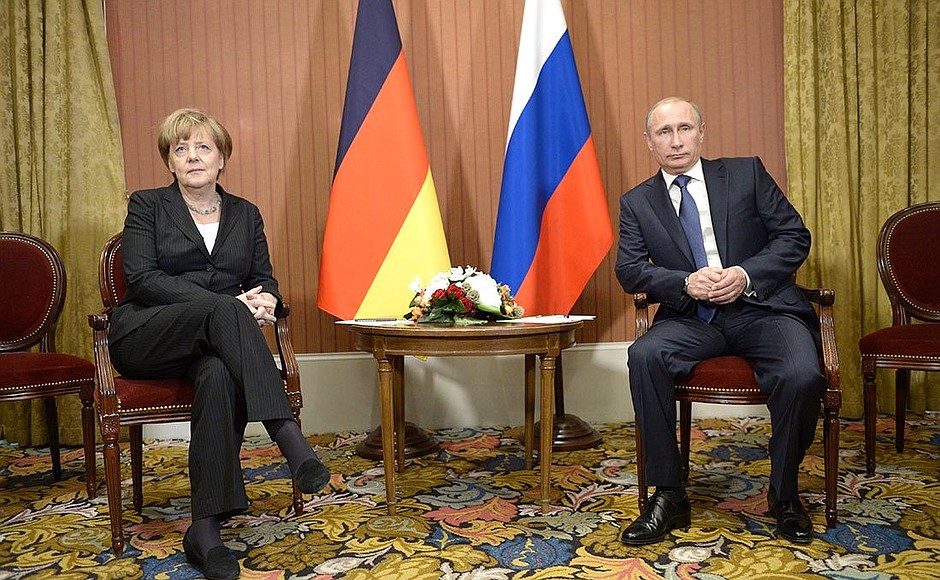 With Federal Chancellor of Germany Angela Merkel.
