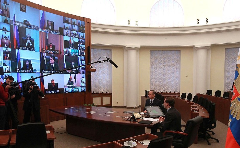 During reception of Russian citizens via videoconference.