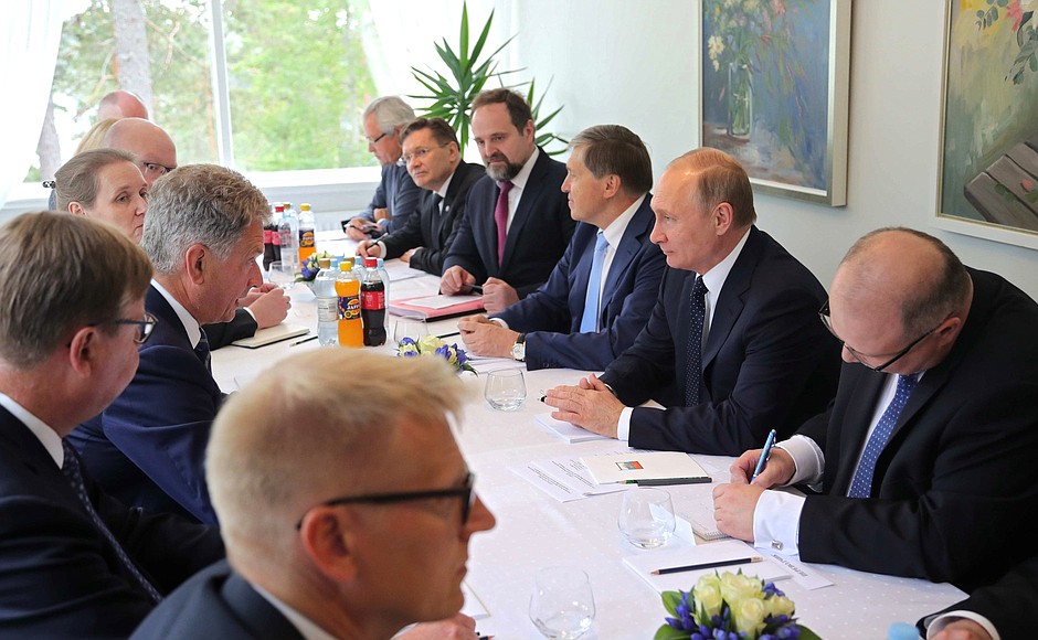Переговоры с Президентом Финляндии Саули Ниинистё.