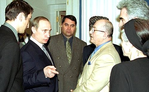 Vladimir Putin\'s meeting with heads of administrations of the liberated areas in the Chechen Republic.