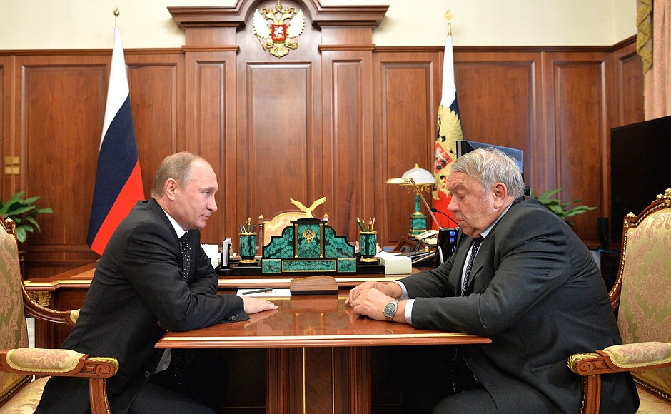 Meeting with President of the Russian Academy of Sciences Vladimir Fortov.