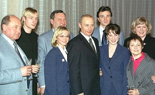 Встреча со спортсменами и тренерами олимпийской сборной России.