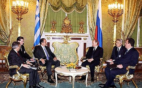 Встреча с Премьер-министром Греции Константиносом Караманлисом.