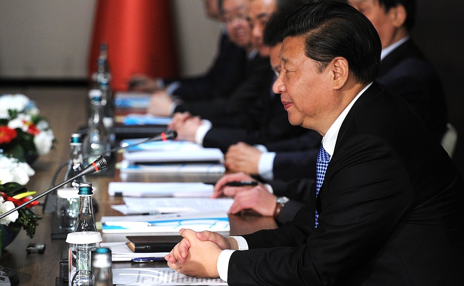 В ходе встречи с Председателем Китайской Народной Республики Си Цзиньпином.