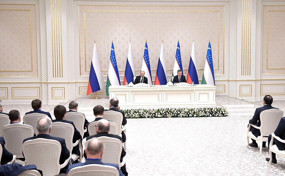 Заявления для прессы по итогам российско-узбекистанских переговоров.