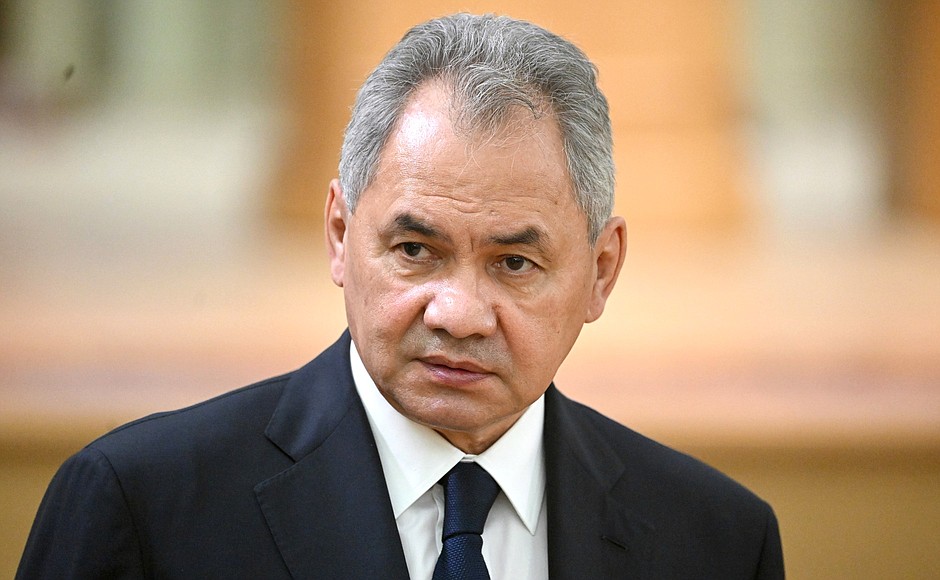 Defence Minister Sergei Shoigu at the expanded meeting of the Prosecutor General’s Office Board.