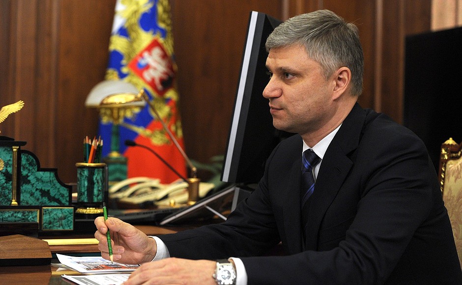 Президент ОАО «Российские железные дороги» Олег Белозёров.