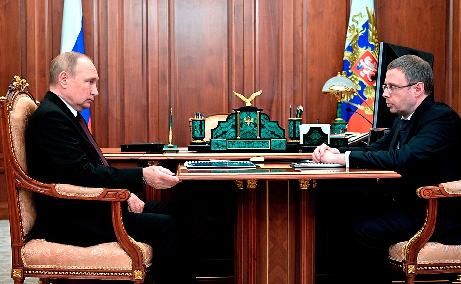 With Head of the Federal Anti-Monopoly Service Maxim Shaskolsky.