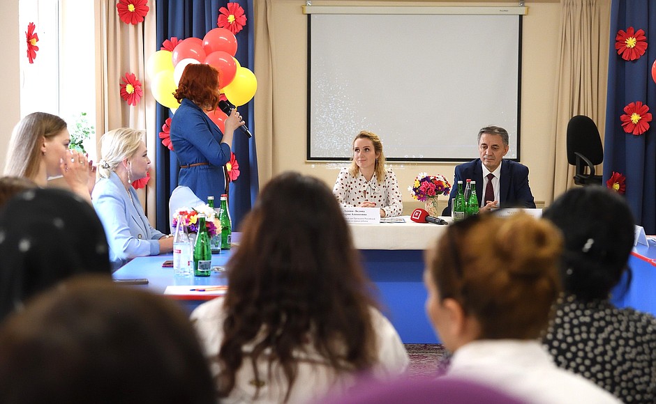 Presidential Commissioner for Children's Rights Maria Lvova-Belova on a working trip to Daghestan.