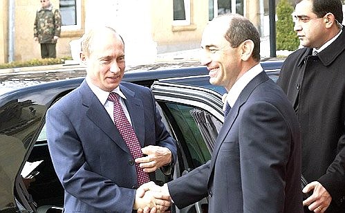With President of Armenia Robert Kocharian.