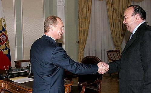 С президентом Башкирии Муртазой Рахимовым.