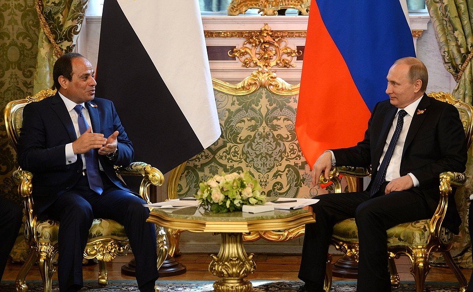 Встреча с Президентом Египта Абдельфаттахом Сиси. Фото: may9.ru
