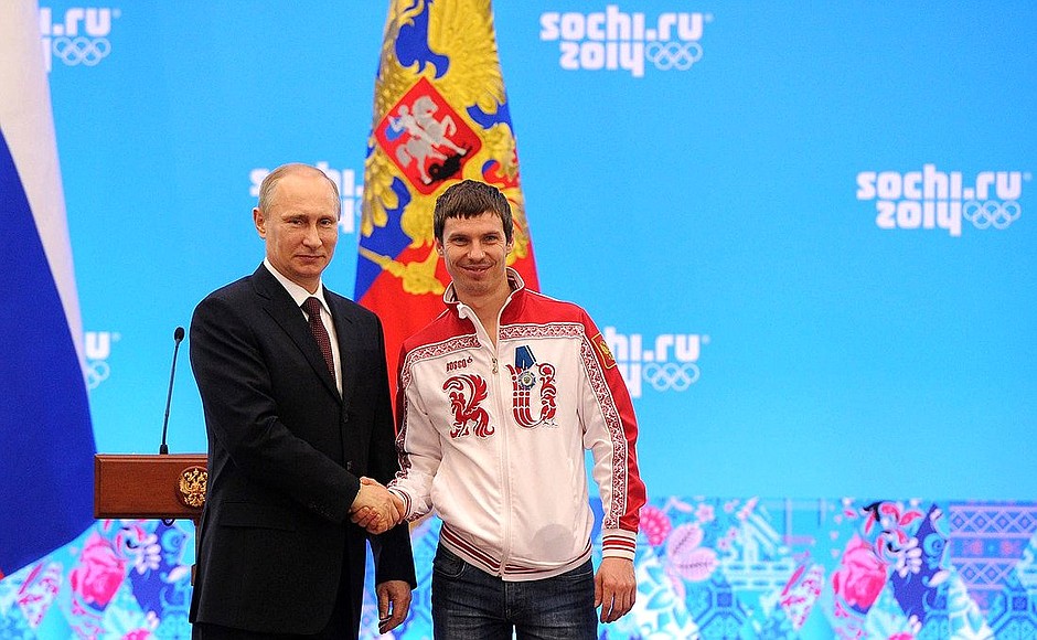 The Order of Honour is awarded to Olympic biathlon champion Yevgeny Ustyugov.
